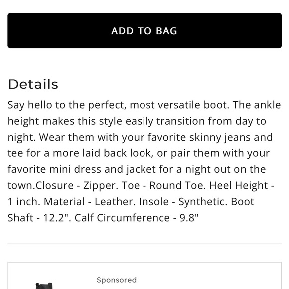 BLACK FRIYAY!! Sam Edelman Franka genuine, leather boots size 7.5 NWT wore 1x - Picture 5 of 13